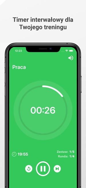 Aplikacja Zegar interwałowy Tabata w App Store