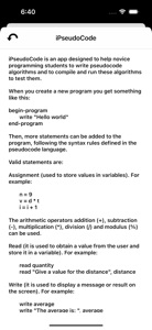 iPseudoCode - for phone screenshot #6 for iPhone