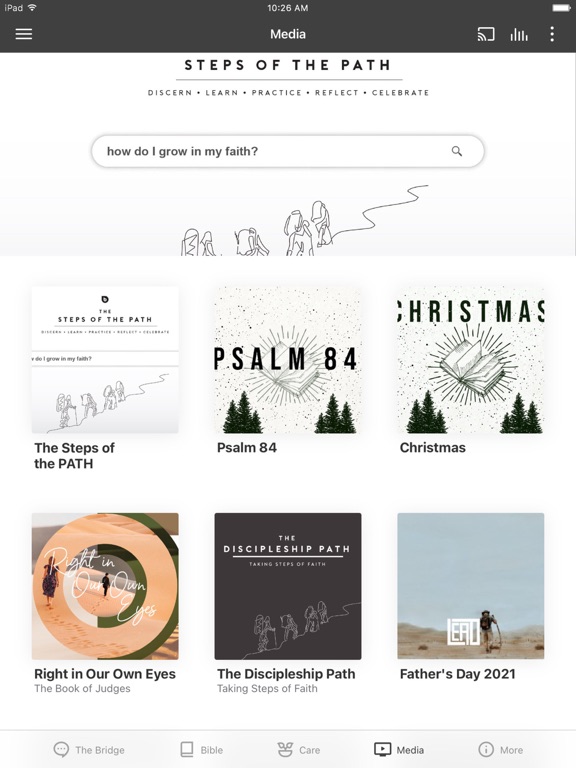 The Bridge Bible Church App iPad screenshot 2 - Lifestyle app