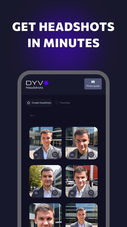 AI professional headshots Dyvo screenshot-7