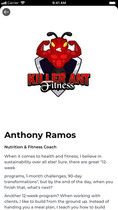 Killer Ant Fitness Screenshot