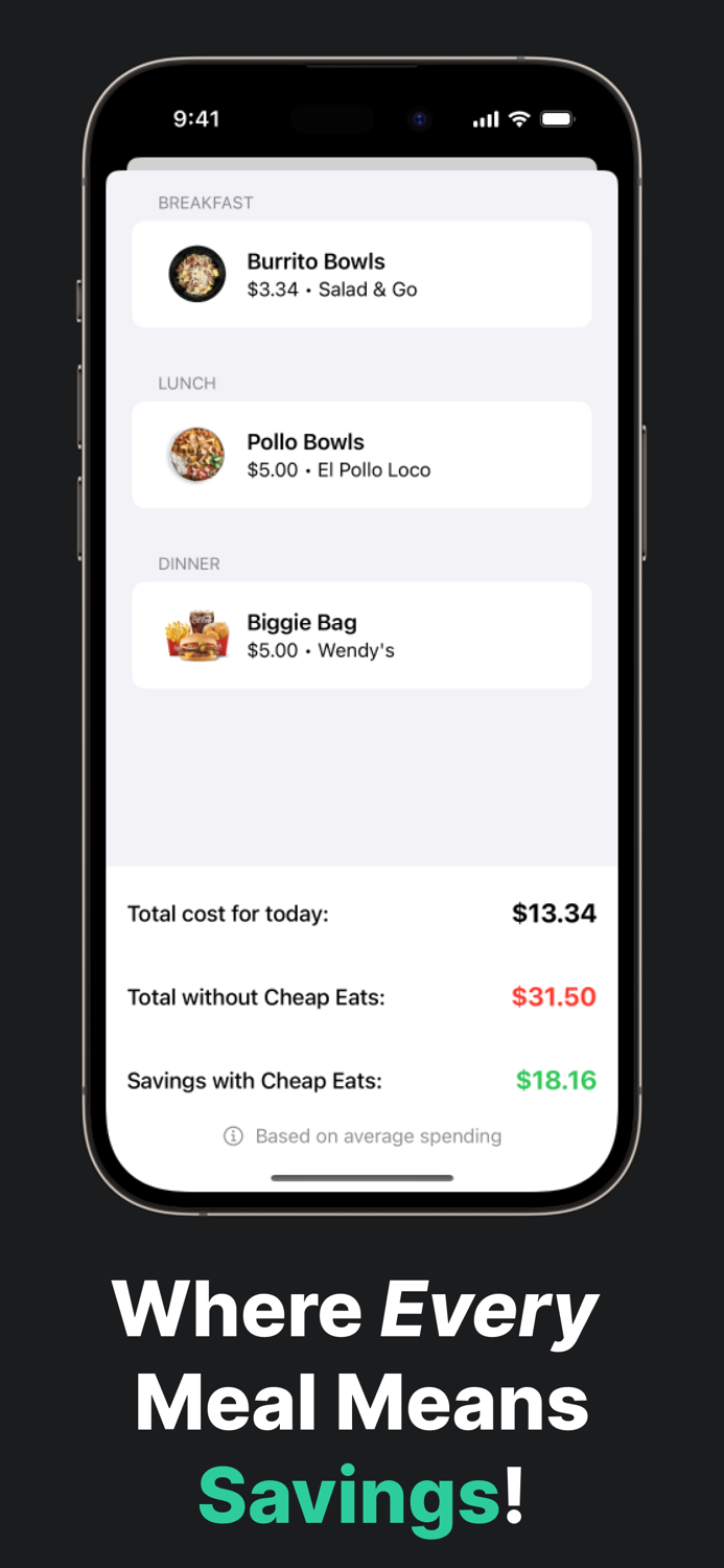 Cheap Eats Food Finder