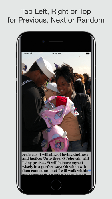 Navy Psalm Daily Quotes ASV Screenshot