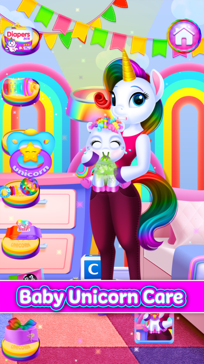 Unicorn Mommy Baby Pet Games