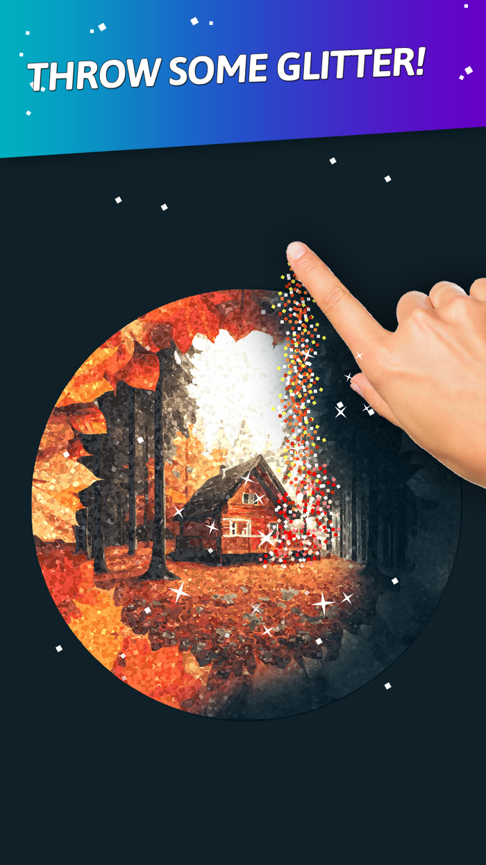 Glitty - color glitter art