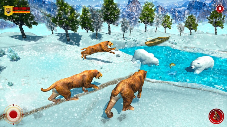Wild Snow Tiger Safari Animal screenshot-3