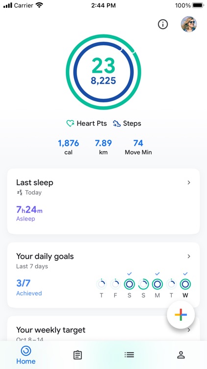 Google fit activity on sale tracker