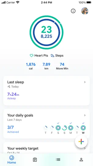 Google Fit: Activity Tracker iPhone Screenshot 1