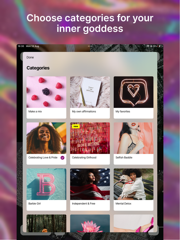 Manifest Affirmations iPad screenshot 4 - Health & Fitness app