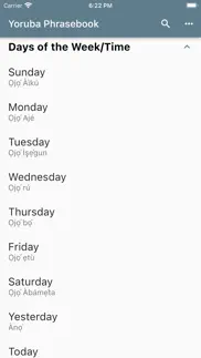 yoruba phrasebook iphone screenshot 2