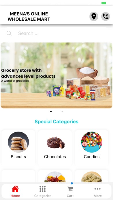 Meena's Online Wholesale Mart Screenshot