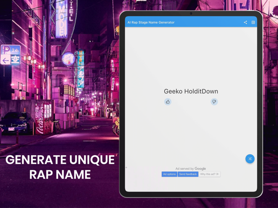 Screenshot #5 pour AI Rap Name Generator