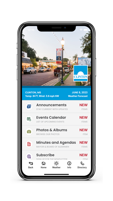 City of Clinton, MS Screenshot