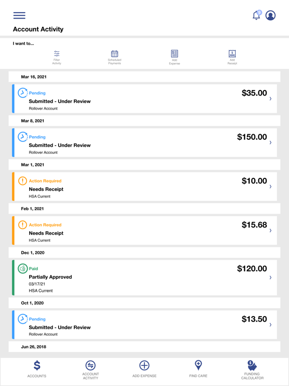 BAC My Benefits Mobile iPad screenshot 1 - Medical app