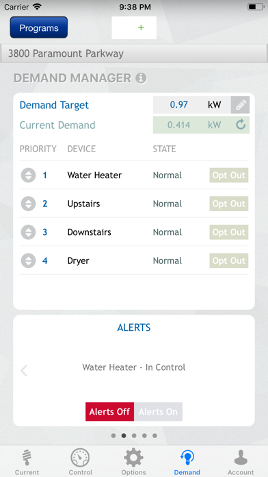 Home Energy Manager Landis+Gyr Screenshot