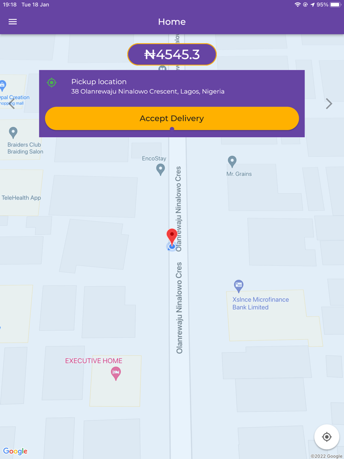 Velocity Dispatch Rider App