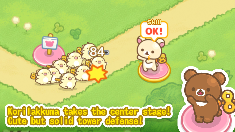 #1. Korilakkuma Tower Defense (iOS) By: Imagineer Co.,Ltd.