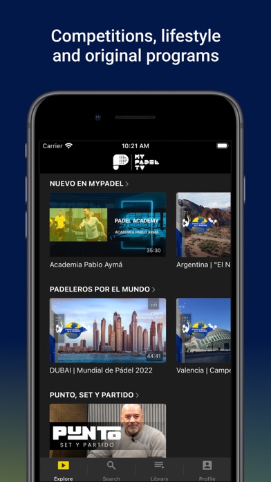 MyPadel TV Screenshot