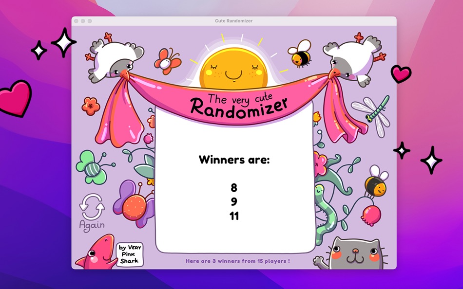 #4. Cute Randomizer (macOS) 由: Hanna Peraroslaya