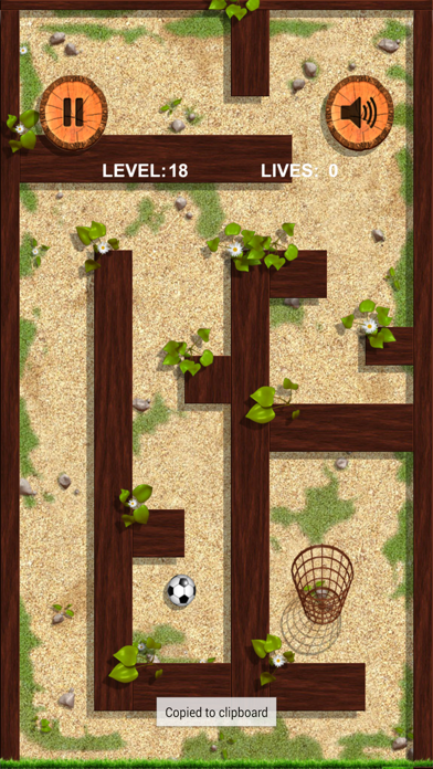 Ball and basket. Ball and wall Screenshot