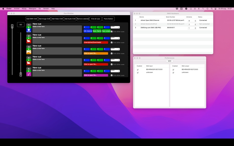 #3. DmxControlPro3 (macOS) Bởi: Johan Velthuis