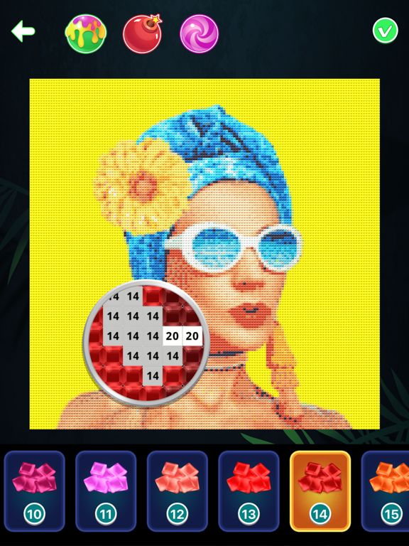 Diamond Paint: Color by Number iPad screenshot 4 - Games app