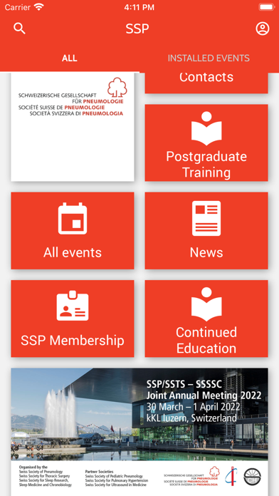 Swiss Society of Pneumology Screenshot 1 - AppWisp.com Swiss Society of Pneumology Screenshot 1 - AppWisp.com