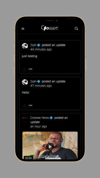 Crowwe App Screenshot