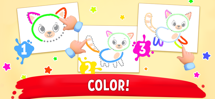 Animal coloring book for color