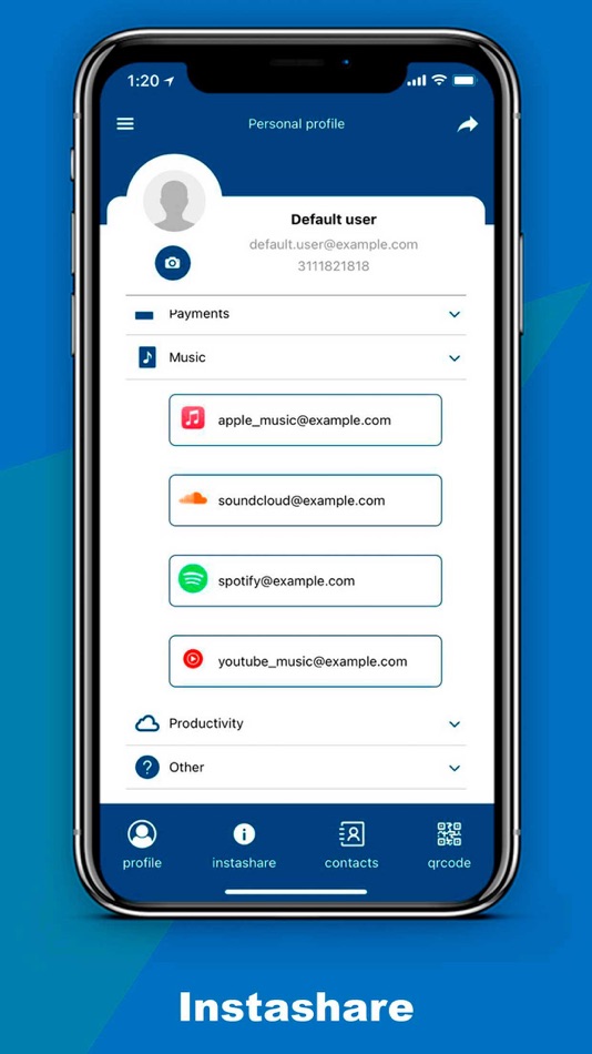 #1. instashare master (iOS) Podle: Ricardo Marquez
