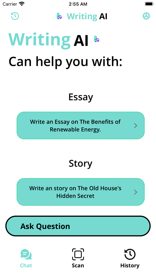#2. Writing AI (iOS) 由: Malik Hamza Khalid