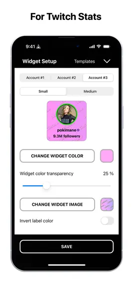 Game screenshot Streamer Widgets for Twitch apk