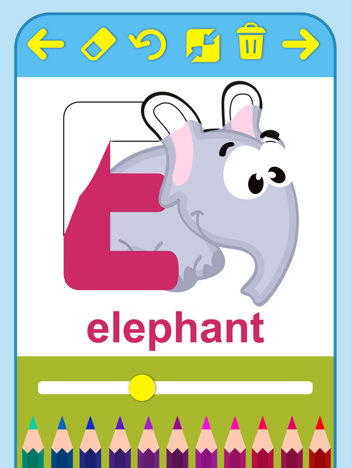 ABC Alphabet - Coloring book