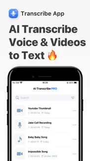 transcribe: voice note to text iphone screenshot 1
