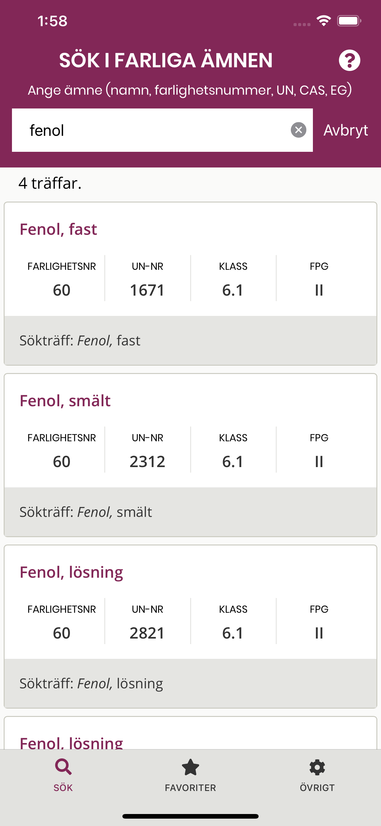 Farliga ämnen