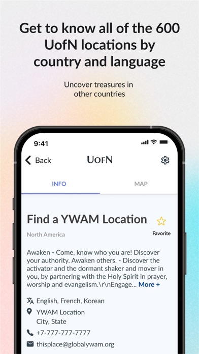 YWAM Training Screenshot
