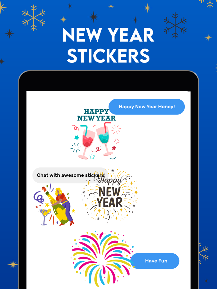 New Year Stickers