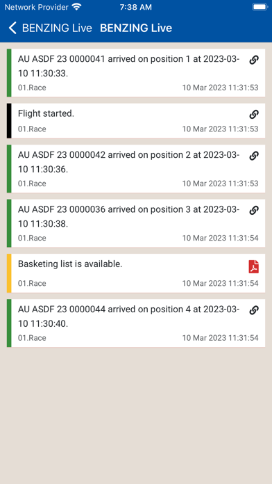 BENZING Live Screenshot