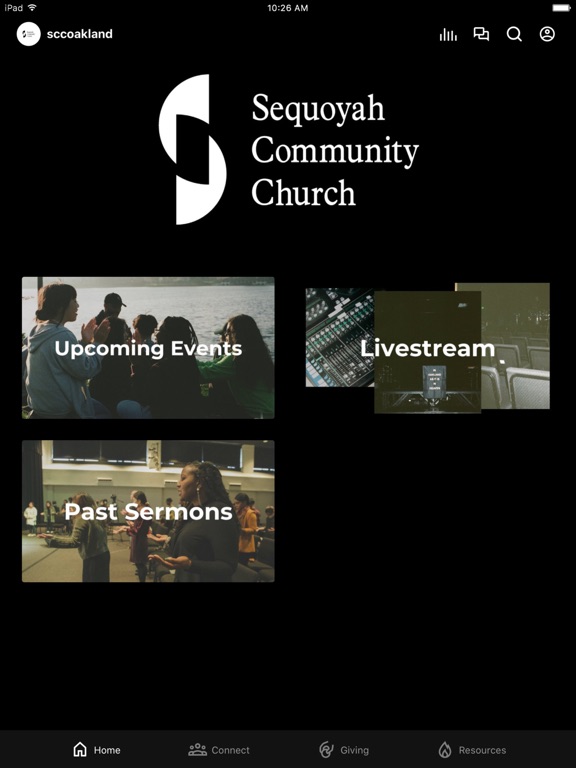 Sequoyah Community Church iPad screenshot 1 - Lifestyle app