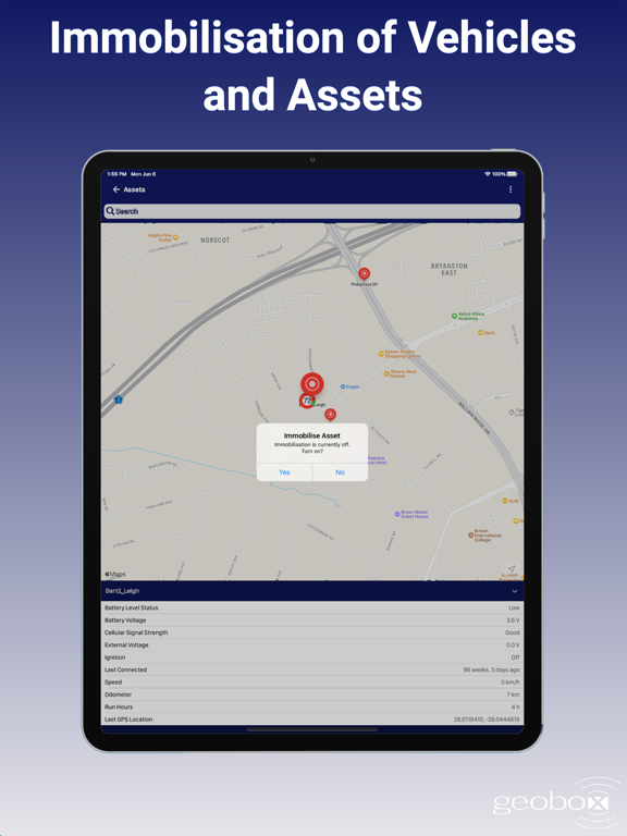 Geobox iPad screenshot