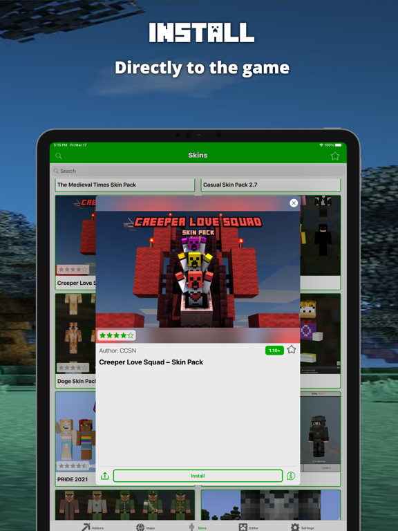 Mods for Minecraft PE (Addons) iPad screenshot 6 - Entertainment app