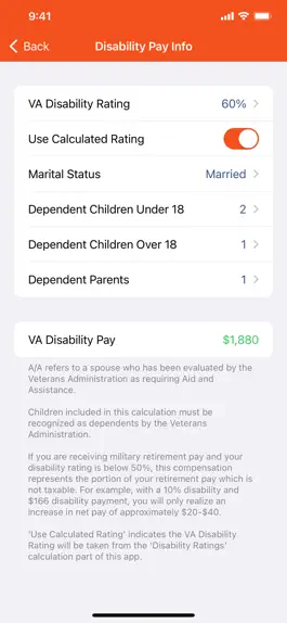 Game screenshot VA Disability Pay hack