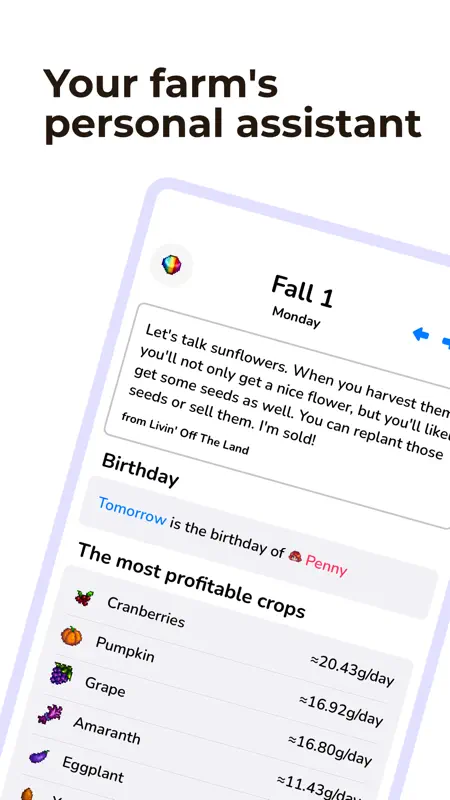 Assistant for Stardew Valley screenshot 1 of 7
