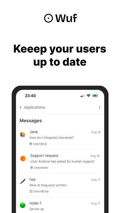 Wuf Push Screenshot