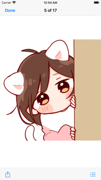 Cute Toko Love Stickers Pack Screenshot