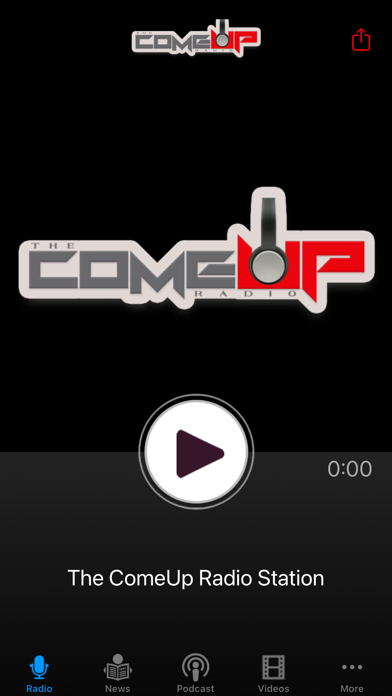 The ComeUp Radio Station Screenshot