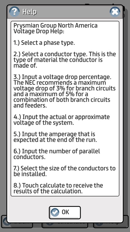 Prysmian Group Voltage Drop screenshot-4