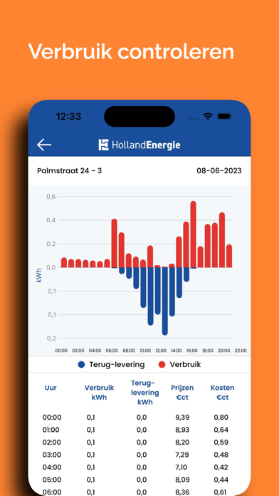 Holland Energie prijzen Screenshot