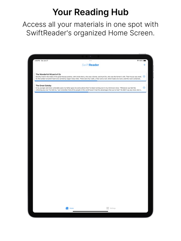 Screenshot #4 pour The SwiftReader