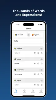 spanish swedish dictionary + iphone screenshot 2